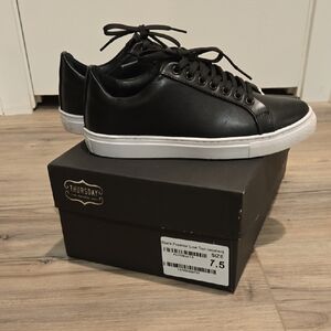 Thursday Boot Co Women's Black Premium Leather Low Top Sneakers